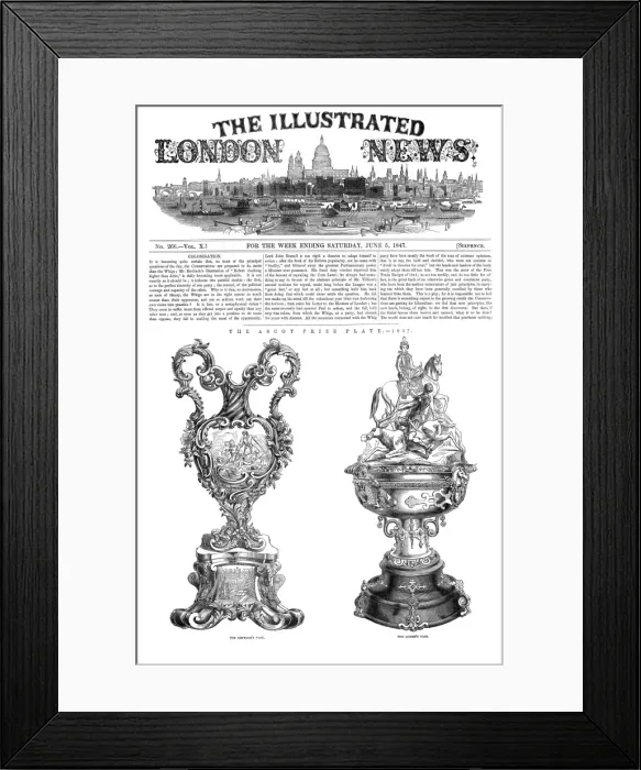 Framed Print : The Ascot prize plate Framed Print : The Ascot prize plate