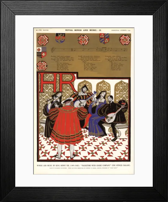 Framed Print : Music by King Henry VIII Framed Print : Music by King Henry VIII
