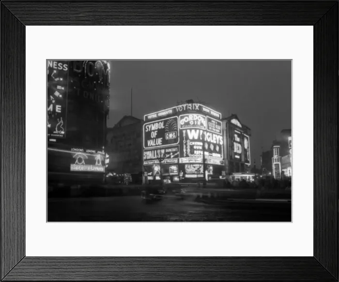 Framed Print : Coronation. Piccadilly Circus at Night Framed Print : Coronation. Piccadilly Circus at Night