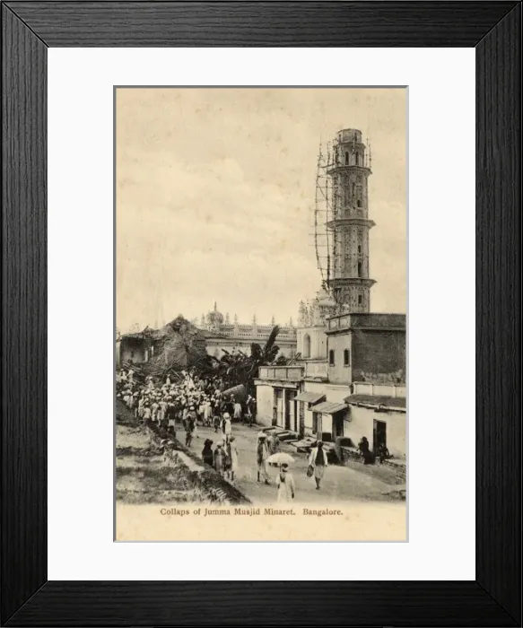 Framed Print : Collapse of Minaret in Bengaluru, India Framed Print : Collapse of Minaret in Bengaluru, India