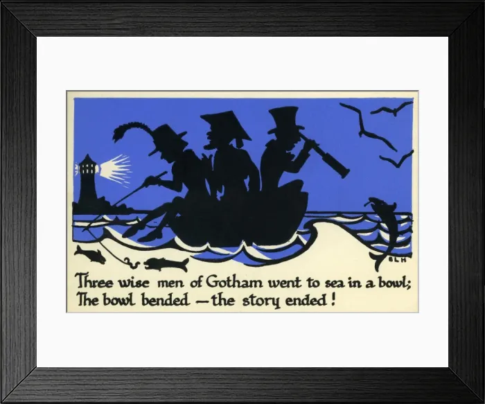 Framed Print : ELH. Three wise men of Gotham Framed Print : ELH. Three wise men of Gotham