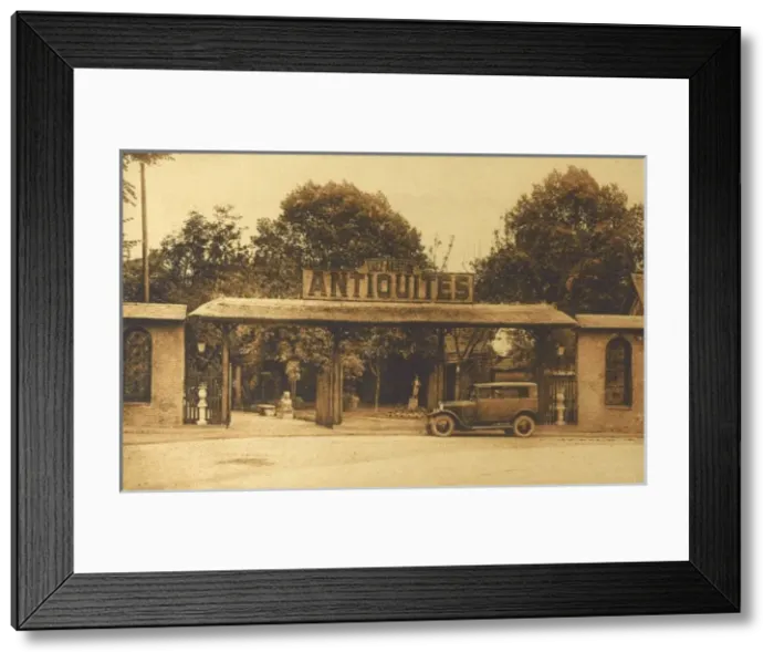 Framed Print : Antiques Shop - Martin-Eglise, France Framed Print : Antiques Shop - Martin-Eglise, France