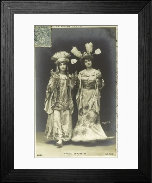 Framed Print : France - French Women perform Japanese Dance Framed Print : France - French Women perform Japanese Dance