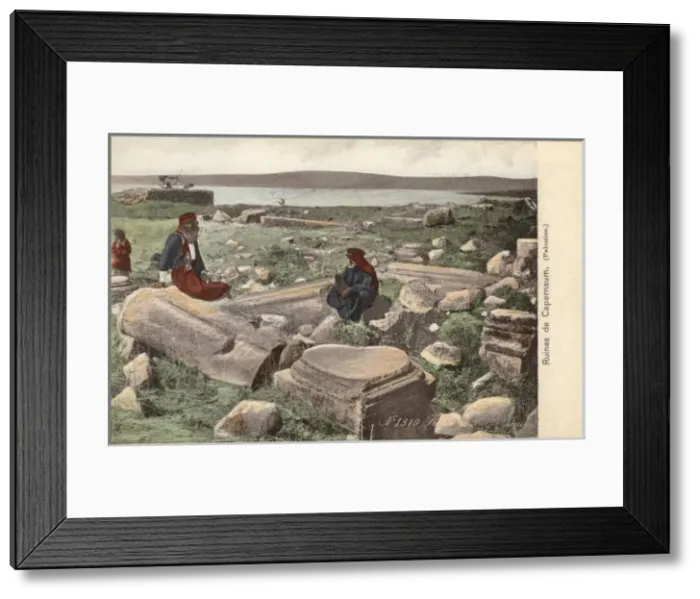 Framed Print : Israel - Ruins of Capernaum Framed Print : Israel - Ruins of Capernaum