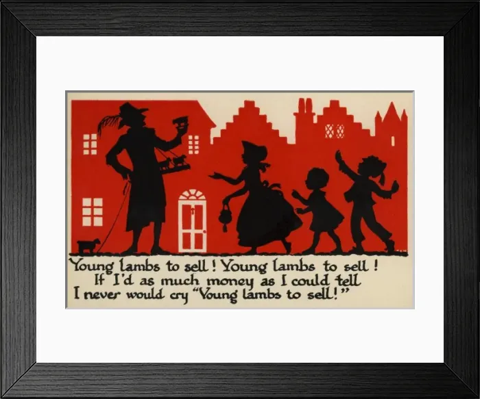 Framed Print : ELH. Young lambs to sell Framed Print : ELH. Young lambs to sell