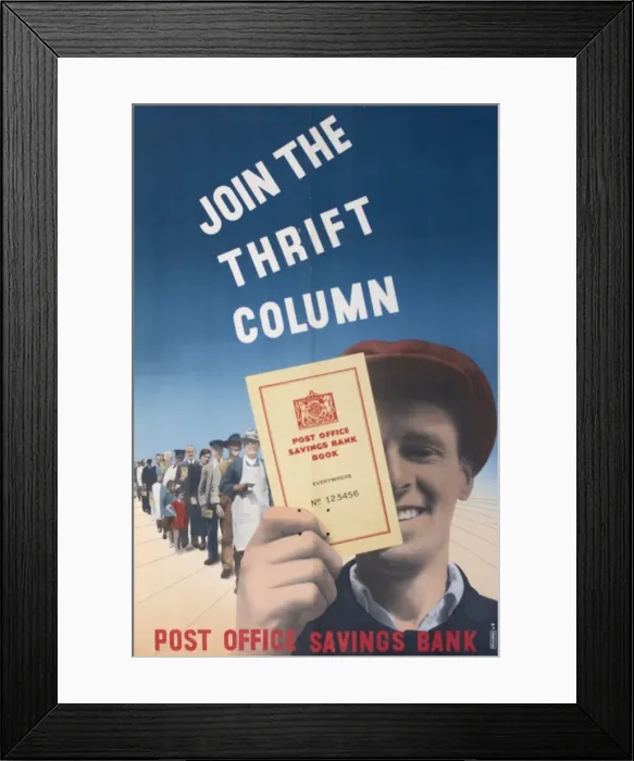 Framed Print : Poster, Join the Thrift Column Framed Print : Poster, Join the Thrift Column
