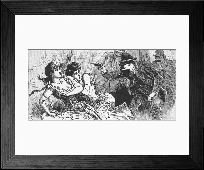 Framed Print : American train robbery Framed Print : American train robbery
