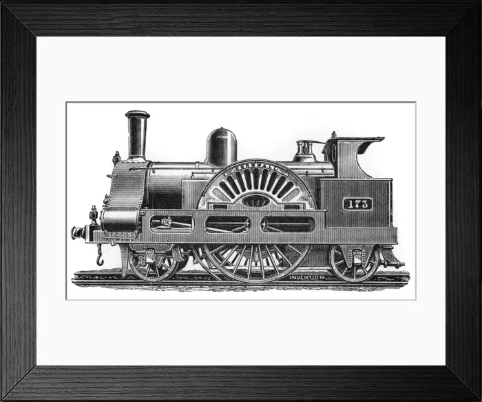 Framed Print : Cornwall locomotive, 1863 Framed Print : Cornwall locomotive, 1863