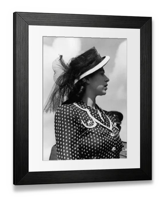 Framed Print : Princess Elizabeth in a hat Framed Print : Princess Elizabeth in a hat