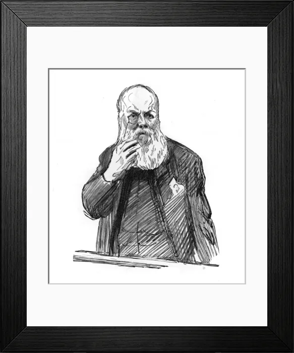 Framed Print : The Pigott forgery Framed Print : The Pigott forgery
