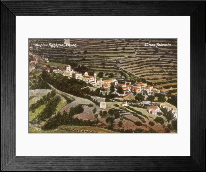 Framed Print : Tinos Island, Greece - Potamia Framed Print : Tinos Island, Greece - Potamia
