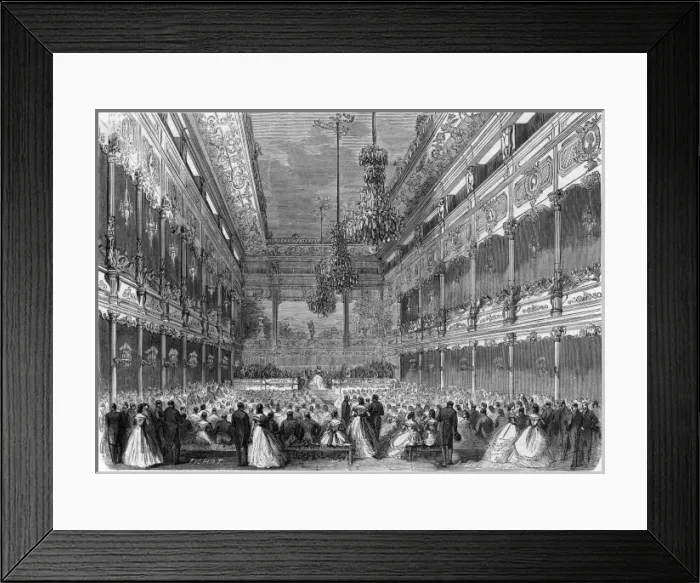 Framed Print : Concert in boulevard Saint Germain, Paris 1863 Framed Print : Concert in boulevard Saint Germain, Paris 1863