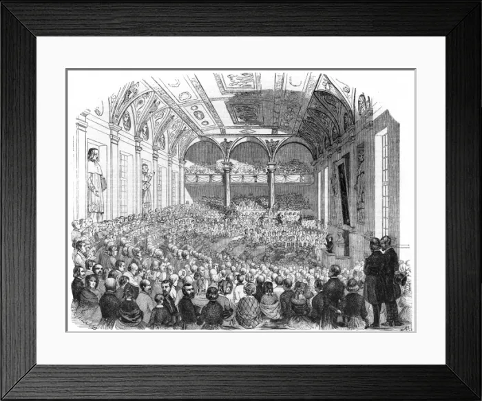 Framed Print : Concert at the Sorbonne, Paris 1843 Framed Print : Concert at the Sorbonne, Paris 1843