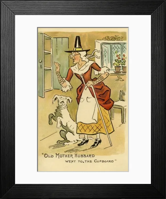 Framed Print : Anon 4. Old Mother Hubbard Framed Print : Anon 4. Old Mother Hubbard