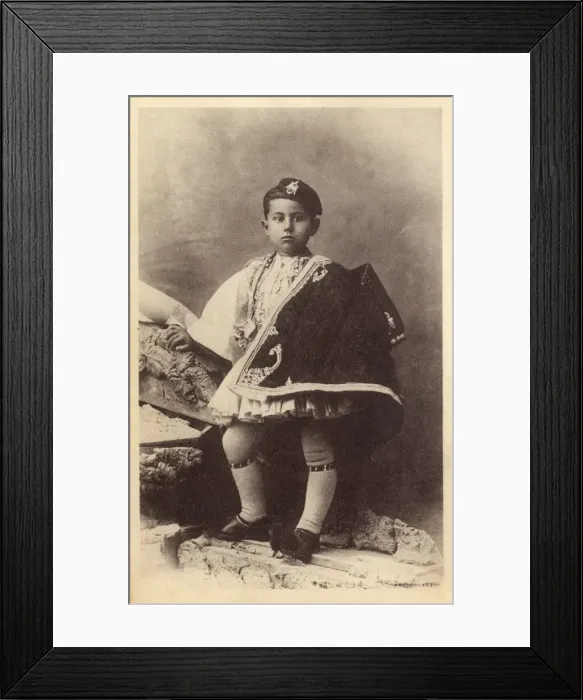Framed Print : Greek Boy in traditional costume Framed Print : Greek Boy in traditional costume