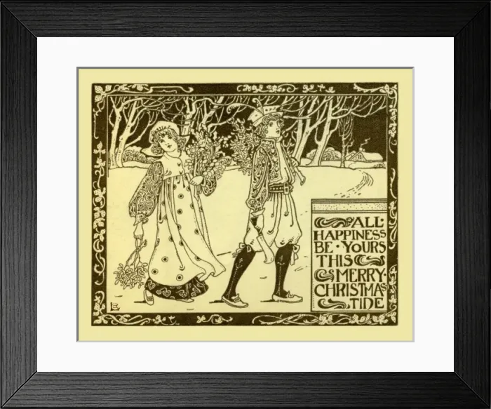 Framed Print : All happiness be yours this Merry Christmastide Framed Print : All happiness be yours this Merry Christmastide
