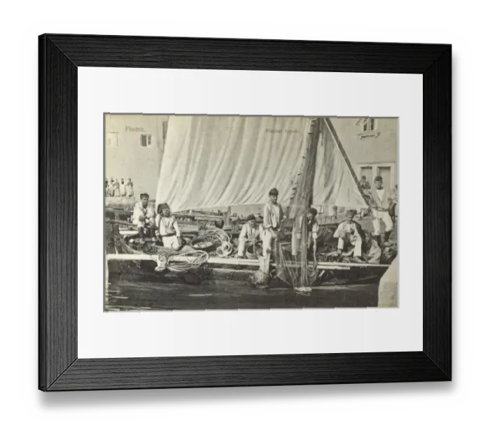 Framed Print : Croatia - Rijeka (Fiume) - Fishermen Framed Print : Croatia - Rijeka (Fiume) - Fishermen