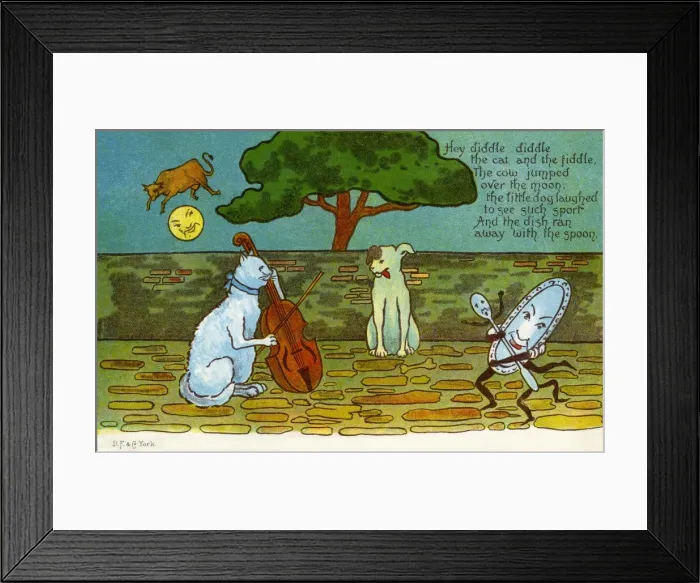 Framed Print : Anon 2. Hey diddle diddle Framed Print : Anon 2. Hey diddle diddle