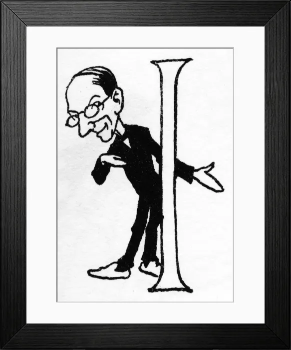 Framed Print : Arthur Rackham with initial I Framed Print : Arthur Rackham with initial I
