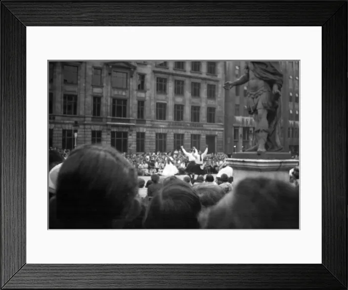 Framed Print : Coronation. Folk dancing, evening Golden Sq Framed Print : Coronation. Folk dancing, evening Golden Sq