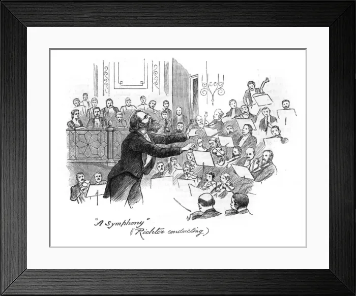 Framed Print : Richter conducts an orchestra Framed Print : Richter conducts an orchestra