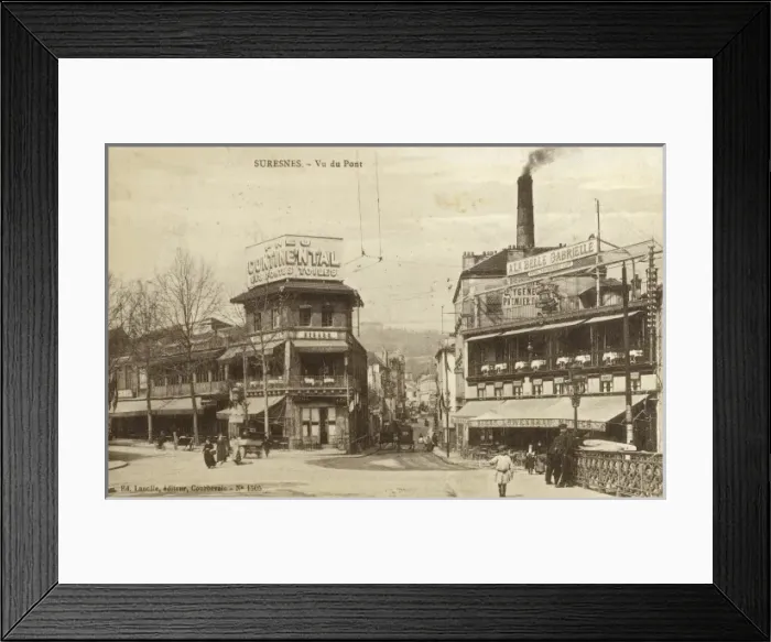 Framed Print : Suresnes - The Bridge Framed Print : Suresnes - The Bridge
