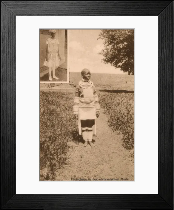 Framed Print : Namibia - Adaptation to Western Costume Framed Print : Namibia - Adaptation to Western Costume