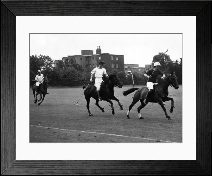 Framed Print : Prince Philip playing polo Framed Print : Prince Philip playing polo