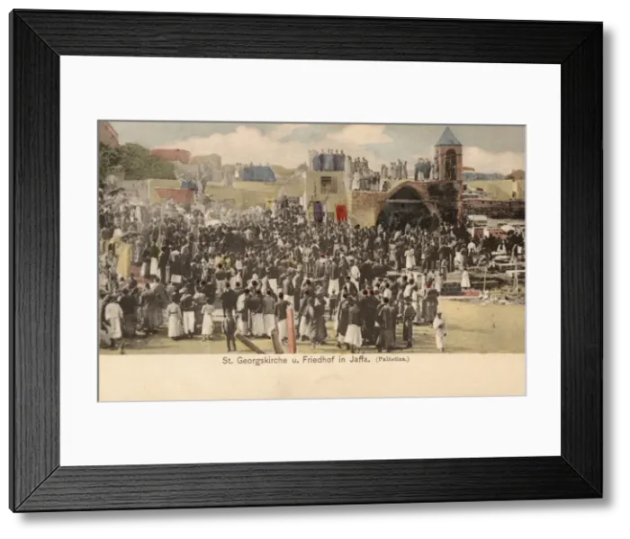Framed Print : Israel - Jaffa - St. Georges Church and Cemetery Framed Print : Israel - Jaffa - St. Georges Church and Cemetery