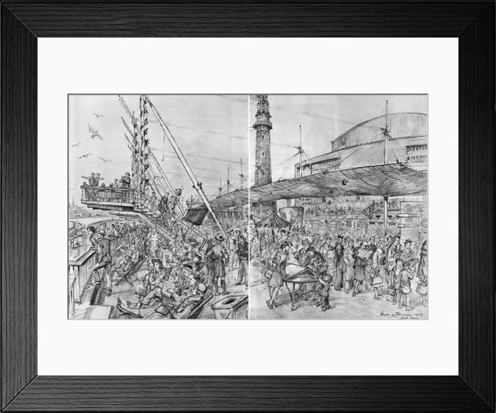 Framed Print : Seaside section, Festival of Britain, South Bank, London Framed Print : Seaside section, Festival of Britain, South Bank, London