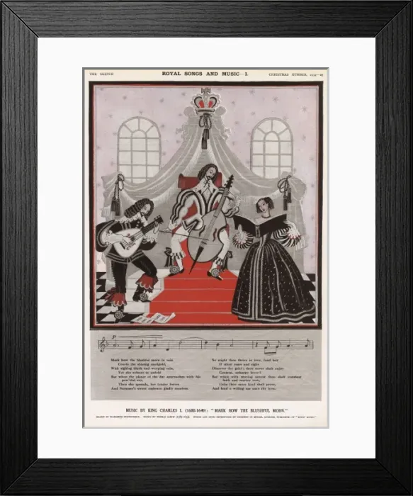 Framed Print : Music by King Charles I Framed Print : Music by King Charles I