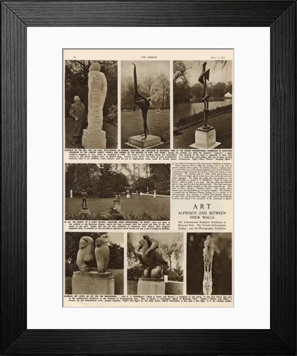 Framed Print : Sculptures on display as part of the Festival of Britain Framed Print : Sculptures on display as part of the Festival of Britain