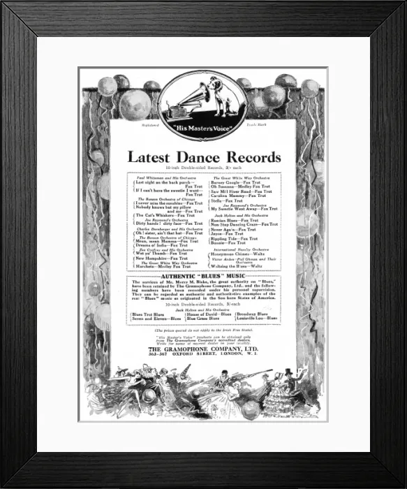 Framed Print : Latest dance records, 1923 Framed Print : Latest dance records, 1923