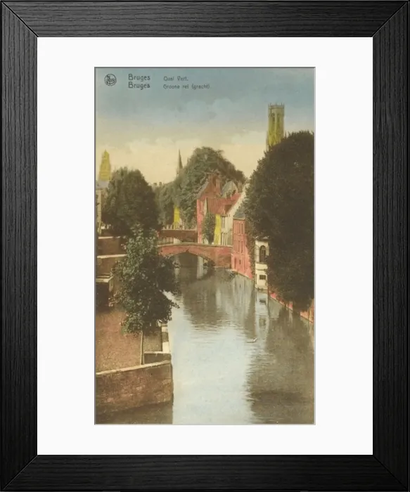 Framed Print : Bruges, Belgium - The Green Quay Framed Print : Bruges, Belgium - The Green Quay