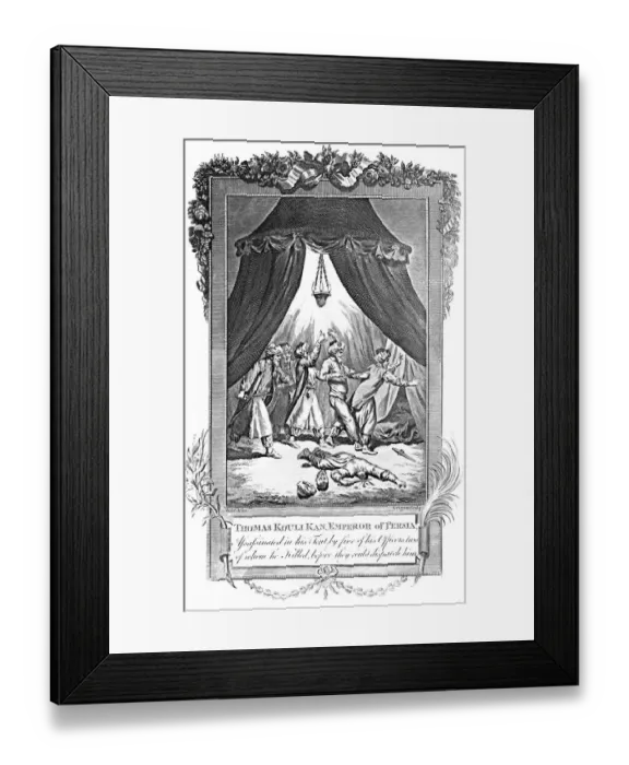 Framed Print : Assassination of Thomas Kouli Kan, Emperor of Persia Framed Print : Assassination of Thomas Kouli Kan, Emperor of Persia