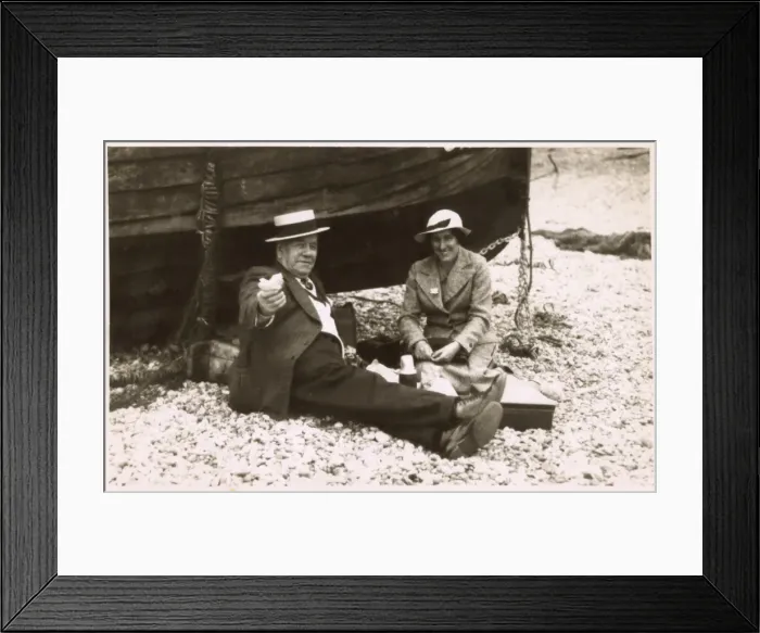 Framed Print : Picnic by the seaside Framed Print : Picnic by the seaside