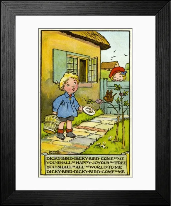 Framed Print : Dicky bird, dicky bird, come to me Framed Print : Dicky bird, dicky bird, come to me