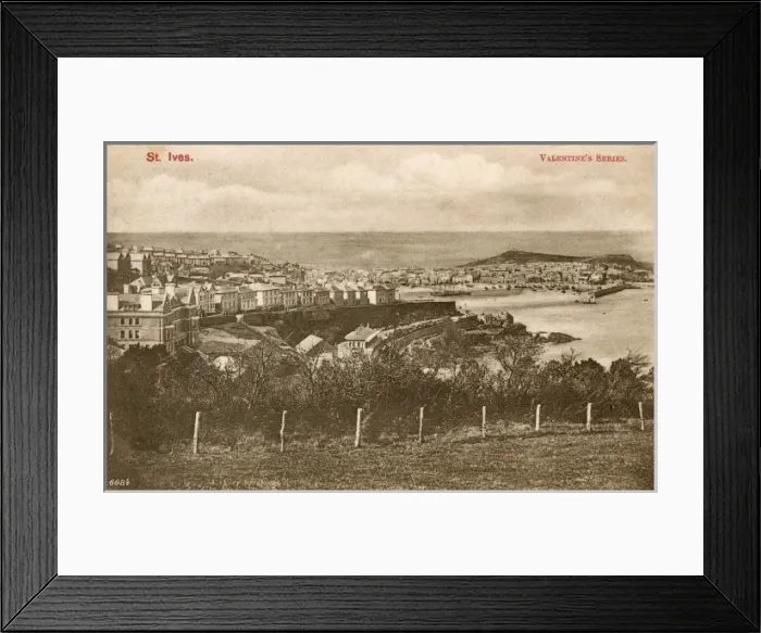 Framed Print : St. Ives, Cornwall - Panoramic View Framed Print : St. Ives, Cornwall - Panoramic View