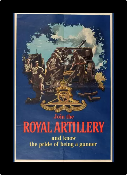 Recruitment poster, Join the Royal Artillery
