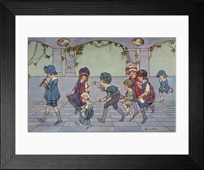 Framed Print : H Miller. Skipping & tripping Framed Print : H Miller. Skipping & tripping