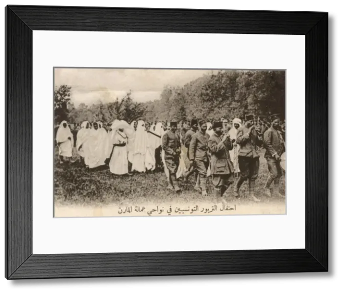Framed Print : Marne Region, France - Parade of Tunisian Marksmen Framed Print : Marne Region, France - Parade of Tunisian Marksmen