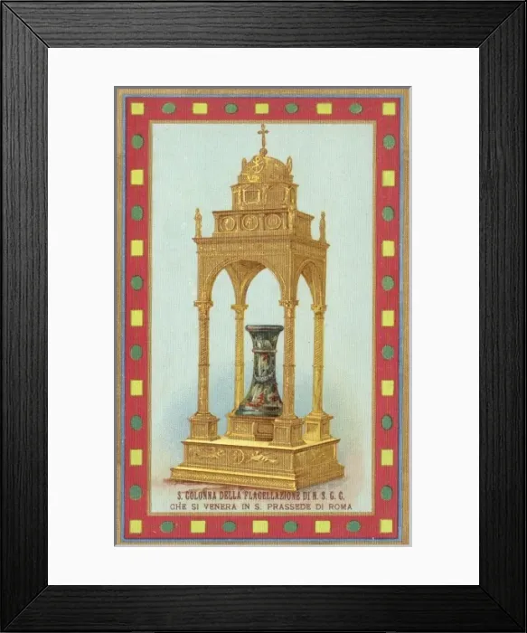 Framed Print : Relic of Jesus Flagellation Pillar - Rome Framed Print : Relic of Jesus Flagellation Pillar - Rome