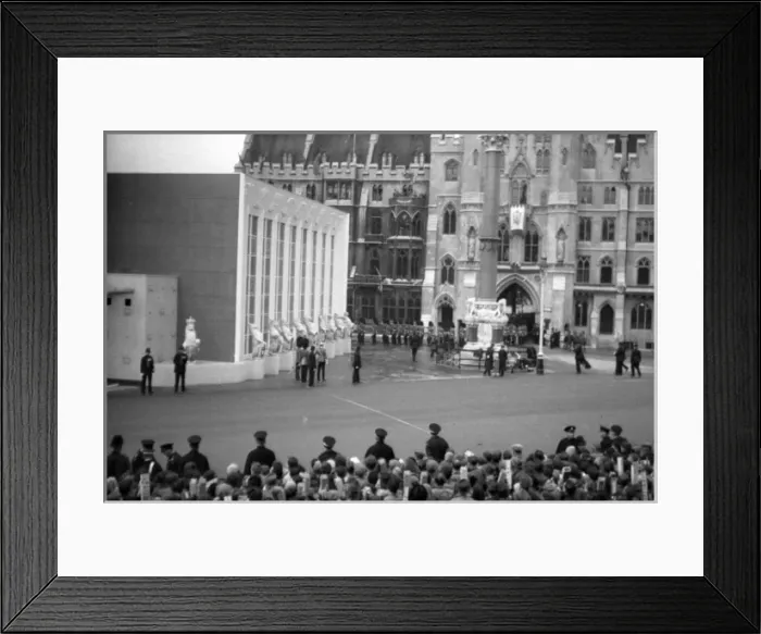 Framed Print : Coronation. Abbey entrance and reception Framed Print : Coronation. Abbey entrance and reception