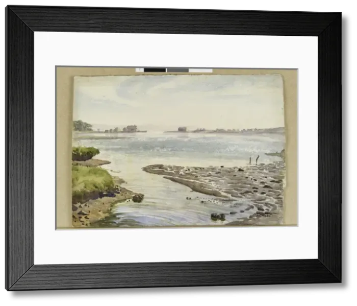 Framed Print : Landscape scene with stretch of water Framed Print : Landscape scene with stretch of water