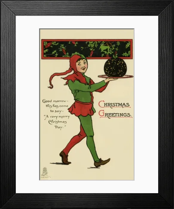 Framed Print : Christmas / New Year. Christmas pudding Framed Print : Christmas / New Year. Christmas pudding
