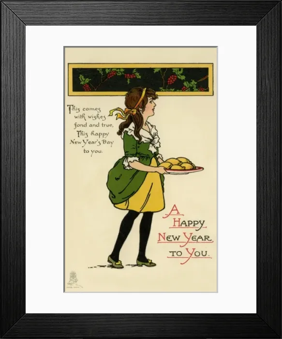 Framed Print : Christmas  /  New Year. Mince Pies