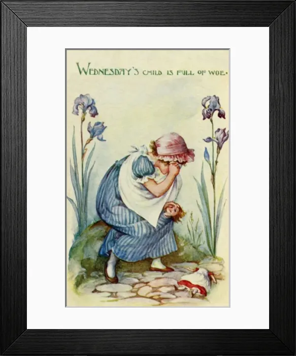 Framed Print : Wednesdays Child by May Bowley Framed Print : Wednesdays Child by May Bowley