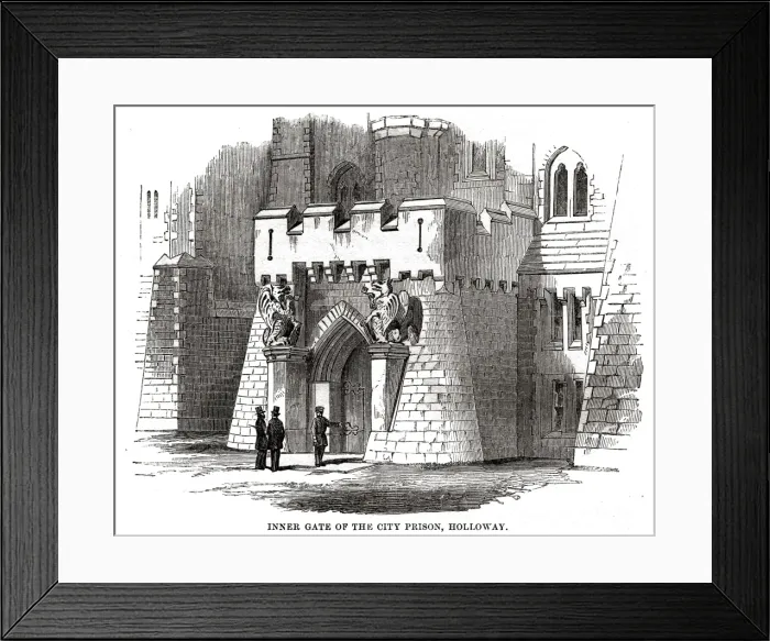 Framed Print : Inner gate of Holloway Prison Framed Print : Inner gate of Holloway Prison
