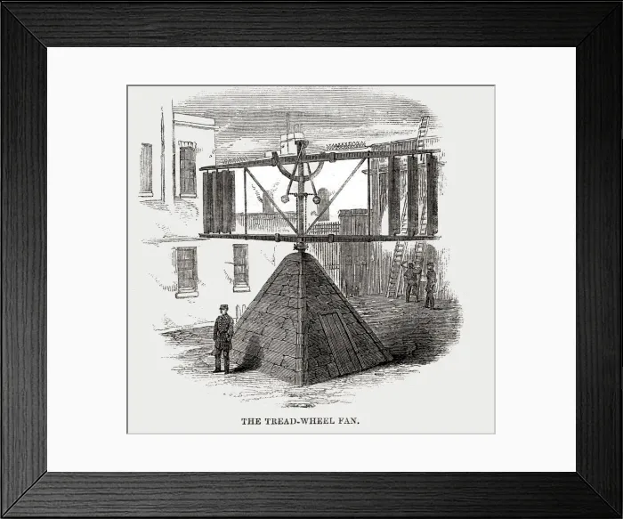 Framed Print : Tread wheel fan at Coldbath Fields Prison Framed Print : Tread wheel fan at Coldbath Fields Prison