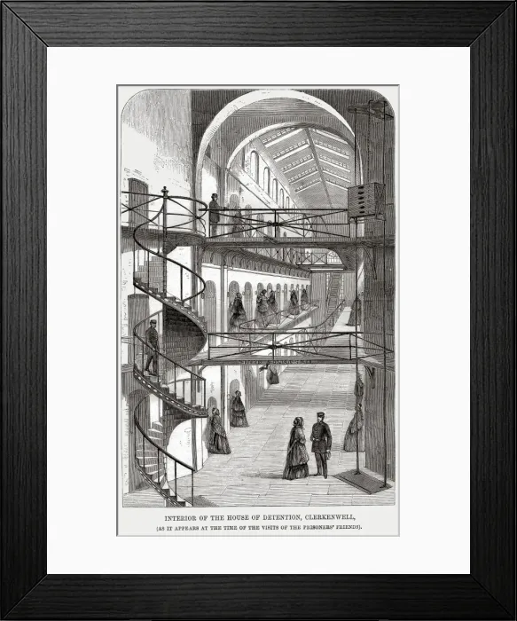 Framed Print : Interior of Middlesex House of Detention, Clerkenwell Framed Print : Interior of Middlesex House of Detention, Clerkenwell